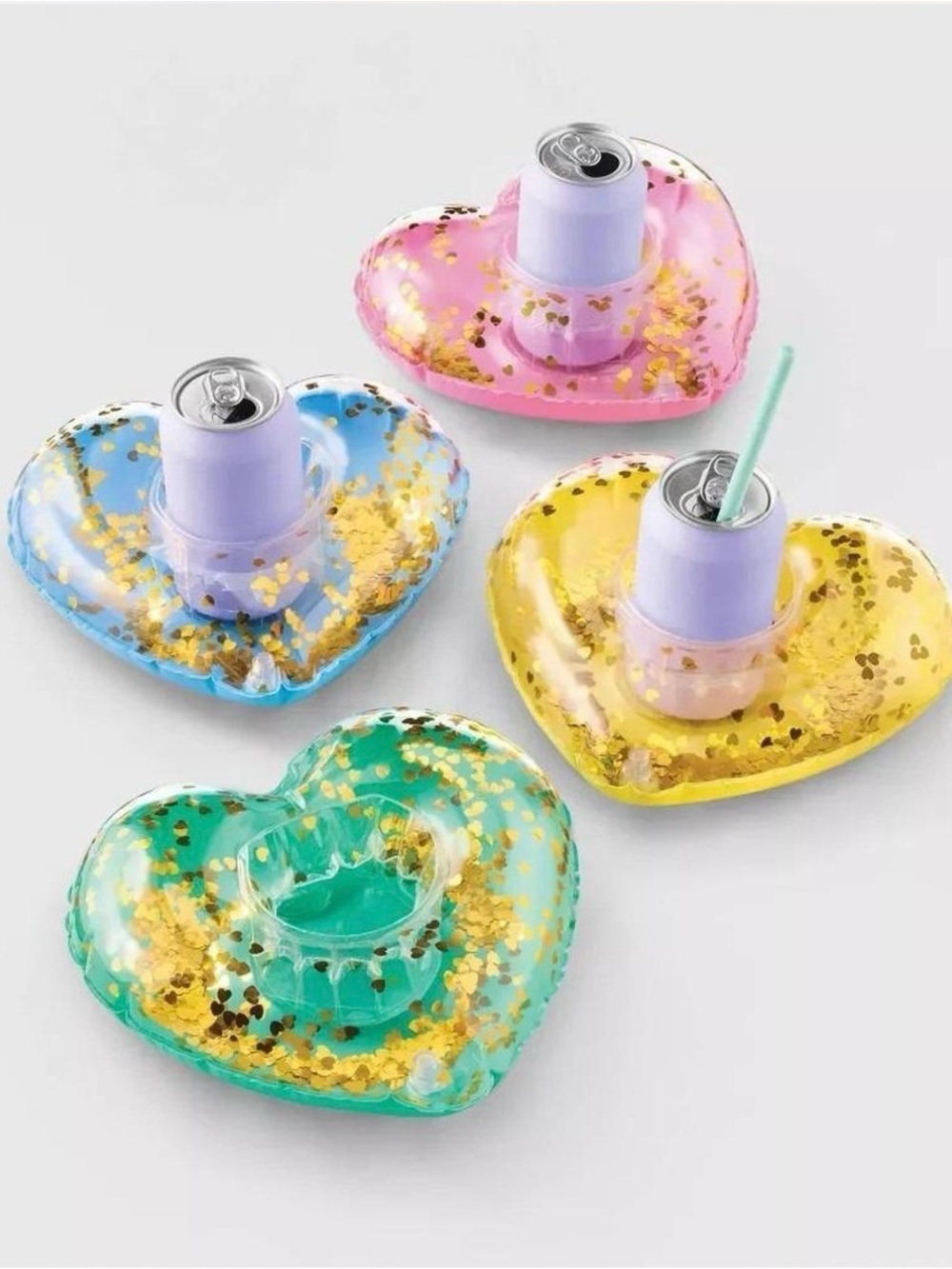 Roller Rabbit × Target Heart Drink Float Set
4pc Inflatable Cup Holders NEW